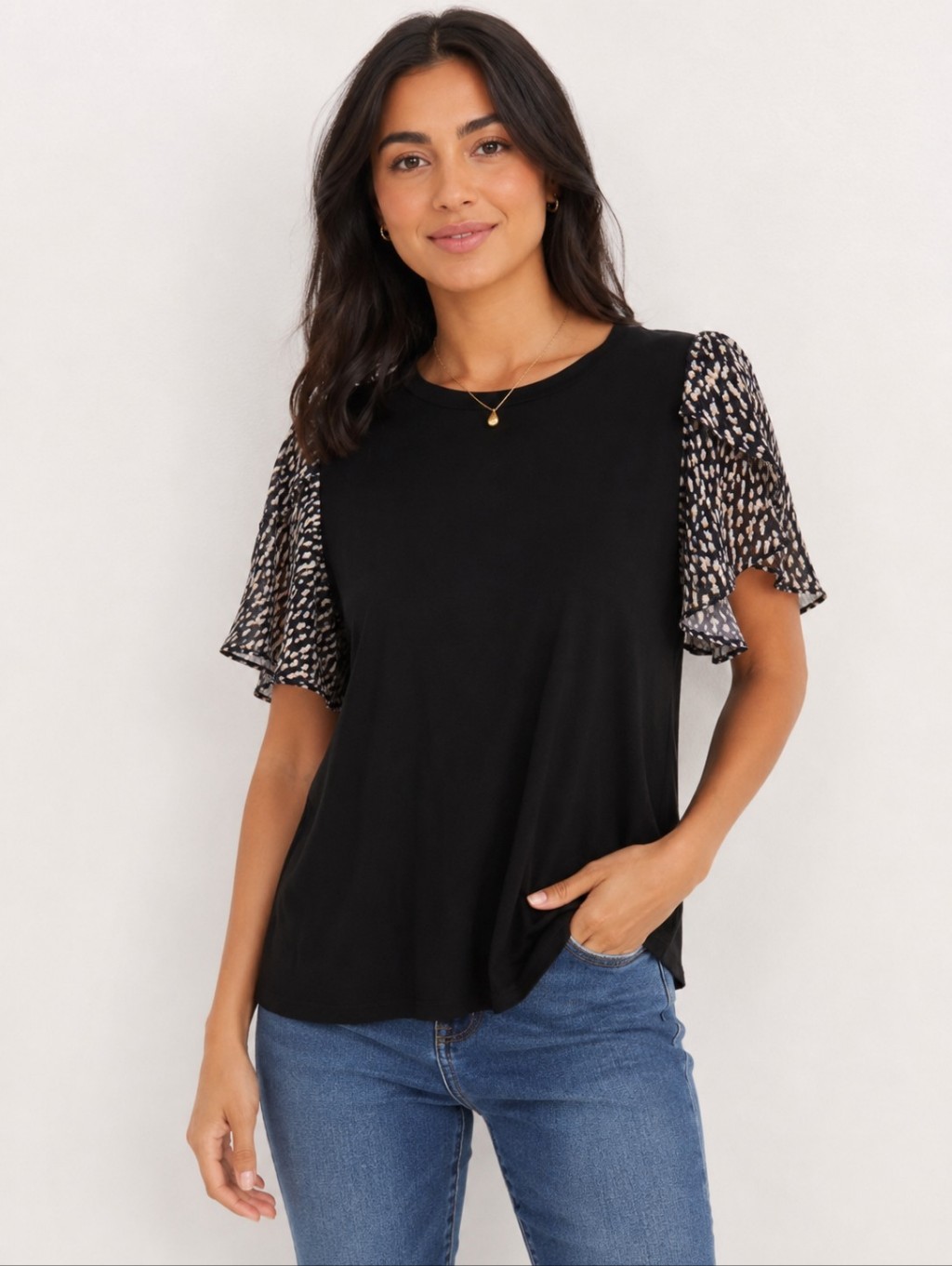 Nwt! Beacon Apparel Fayez Tulip Sleeve Knit Top, Large
